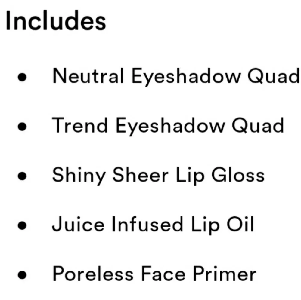 ULTA BEAUTY 10 PIECE COSMETIC KIT.